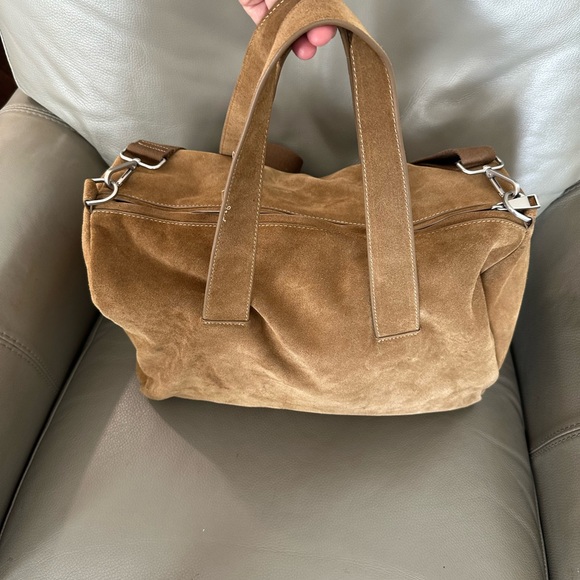 Zara Tan Suede Tote Bag travel bag - Picture 6 of 11